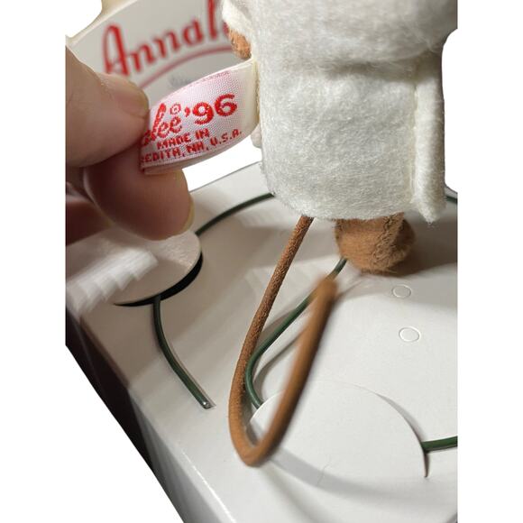 Annalee 3" Groom Mouse Shelf Sitting Vintage Doll 1997 In Box Home Decor - Picture 6 of 8